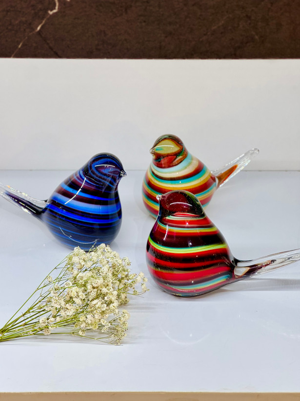 پرنده شیشه ای دکوری