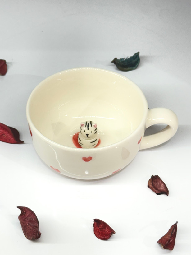 ماگ سورپرایزی طرح گربه
