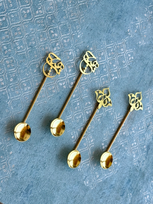قاشق چای خوری برنجی هیچ