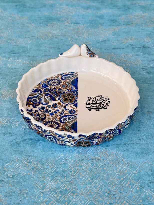 تارت چینی دستساز طرح تایپوگرافی
